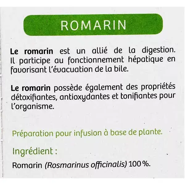 Vitavea - BioNutrisanté - Infusion Romarin - 20 sachets