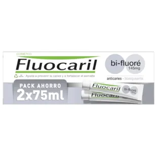 Fluocaril Pasta Dental Blanqueadora 2x75 ml FORMATO AHORRO