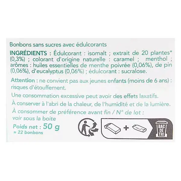 Solens Bonbons Plantes des Montagnes 50g