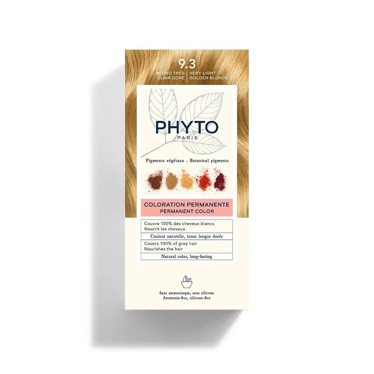 Phyto Phytocolor 9.3 Biondo Chiarissimo Dorato Colorazione Permanente Per Capelli