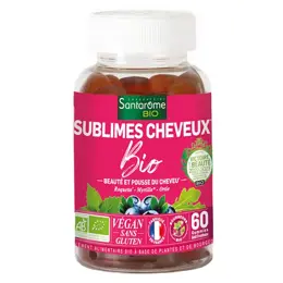 Santarome Bio - Sublimes Cheveux Bio - Beauté & Pousse du cheveu - 60 gummies