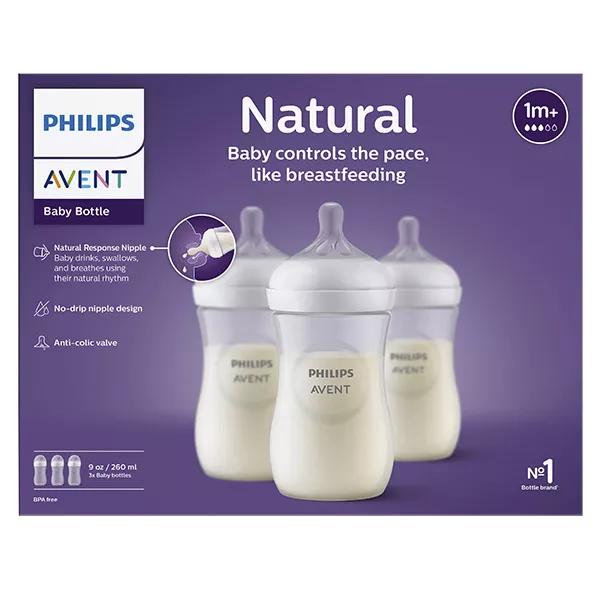 Avent Biberón Natural Response 3.0 Pack de 3 x 260ml