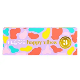 I LOVE Happy Vibes Coffret 3 Bombes de Bain