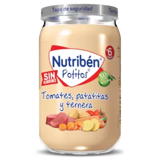 Nutribén Potito Ternera, Patatas y Zanahoria +6m 235 gr