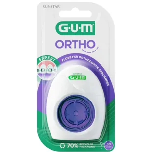 Gum Ortho Floss Bordo interdentale con infila 50 usi