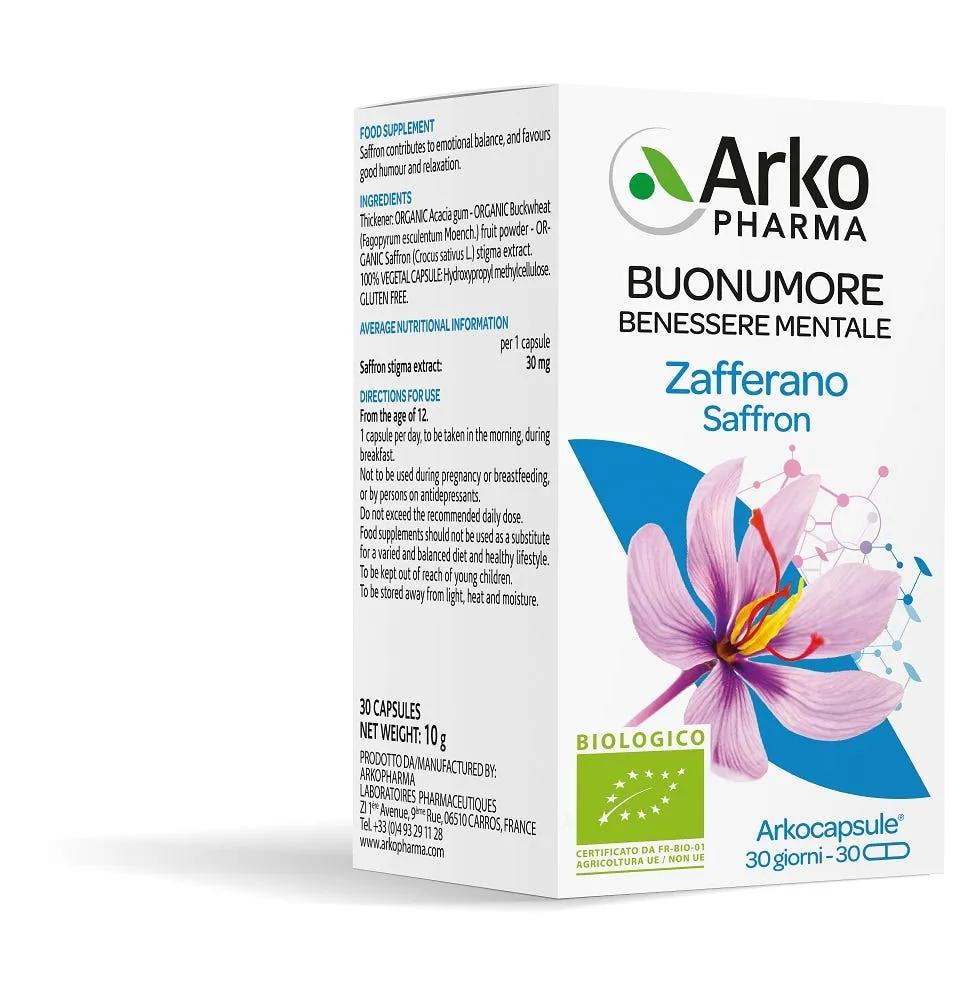 Arkopharma Arkocapsule Zafferano Bio Integratore per Umore 30 Capsule