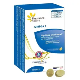 Fleurance Nature - Stress - Oméga 3 - 60 capsules