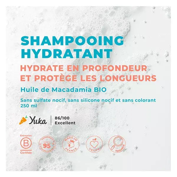 Energie Fruit Cheveux Shampoing Hydratant Huile de Monoï et Macadamia Bio Eco Recharge 450ml