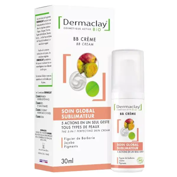 Dermaclay BB Crème Soin Global Sublimateur Bio 30ml