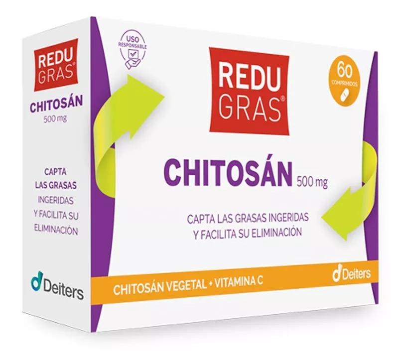 ReduGras Chitosán Vegetal 500mg y Vitamina C 60 Comprimidos