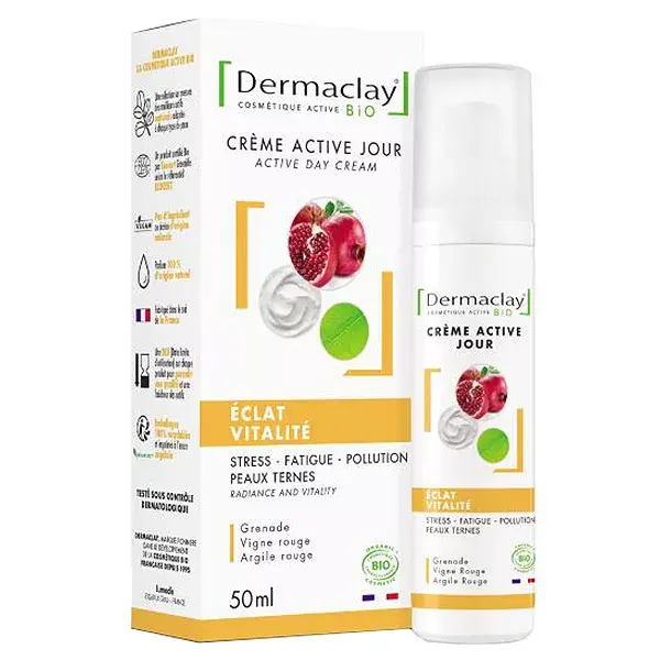 Dermaclay Organic Active Day Cream 50ml