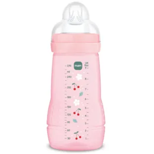 MAM Easy Active Flasche, mittlerer Durchfluss, mattrosa, 2–4 Monate, 270 ml