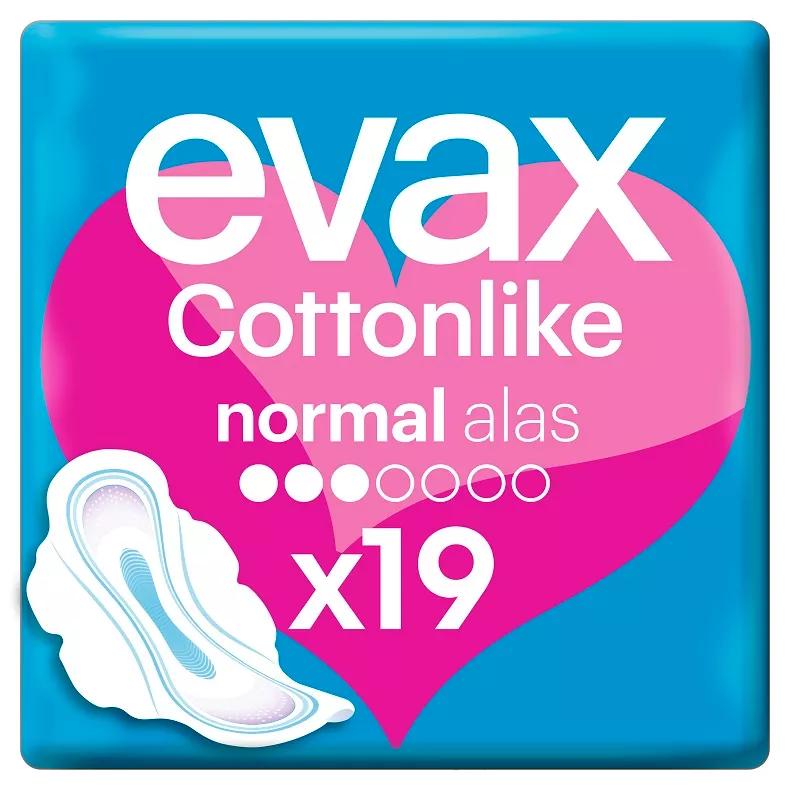 Evax Cottonlike Compresas Alas Normal 19 uds
