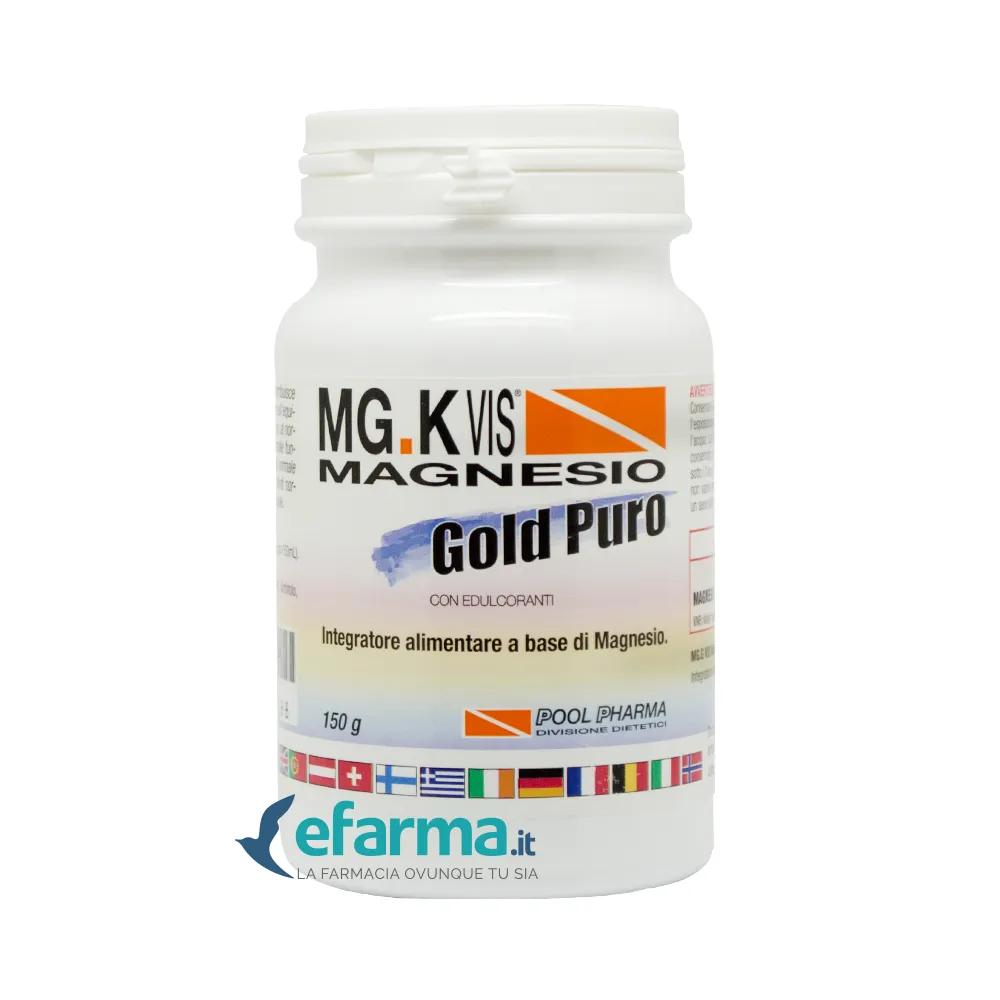 MG.K Vis Magnesio Gold Puro Polvere Integratore Sali Minerali 150 g