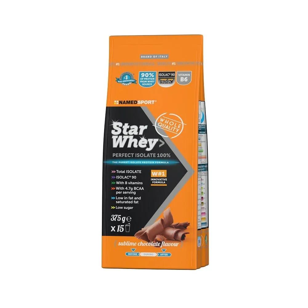 Named Sport Star Whey Isolate Integratore Gusto Sublime Chocolate 375 g