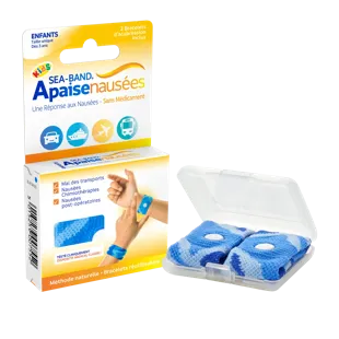 Sea-Band Bambino Braccialetto Anti-Nausea Blu 2 Unità