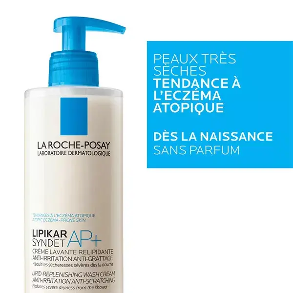 La Roche Posay Lipikar Syndet AP+ 400ml & Lipikar Syndet AP+ Ecorecharge 400ml