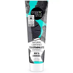Organic Shop Natural Toothpaste Whitening Mint and Charcoal 100 gr
