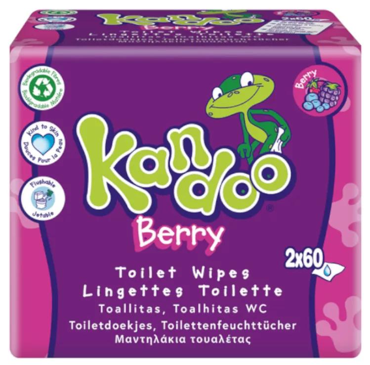 Kandoo Forest Fruit Wipes 2x60 units