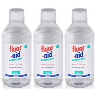 Dentaid Fluor Aid 0,05 Daily Mouthwash Fresh Mint 3x500 ml