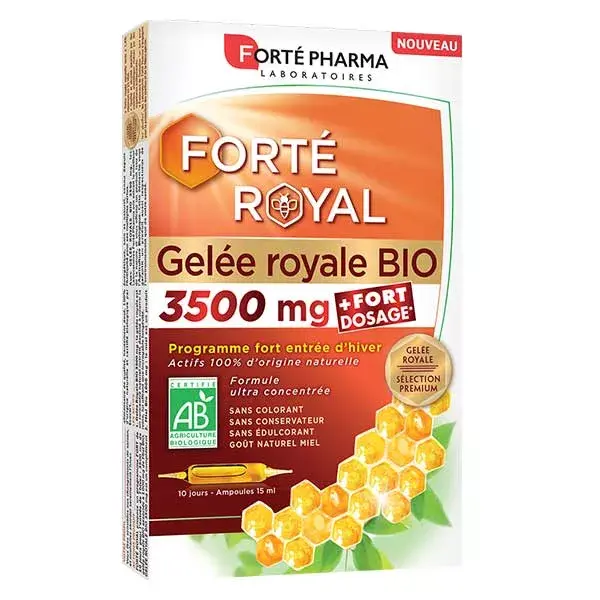 Forté Pharma Forté Royal Royal Jelly 3500mg Organic 10 phials