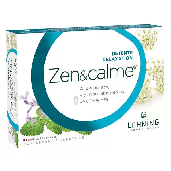 Lehning Complément Alimentaire Zen & Calme 40 comprimés