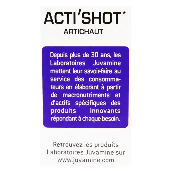 Juvamine Acti'Shot Artichoke 10 Pack