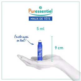 Puressentiel Bien-Être Maux de Tête Roller aux 9 Huiles Essentielles 5ml