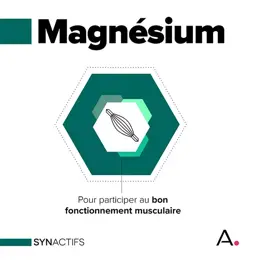 Aragan - Synactifs - Myoactifs® - Décontraction musculaire - Magnésium - 30 gélules