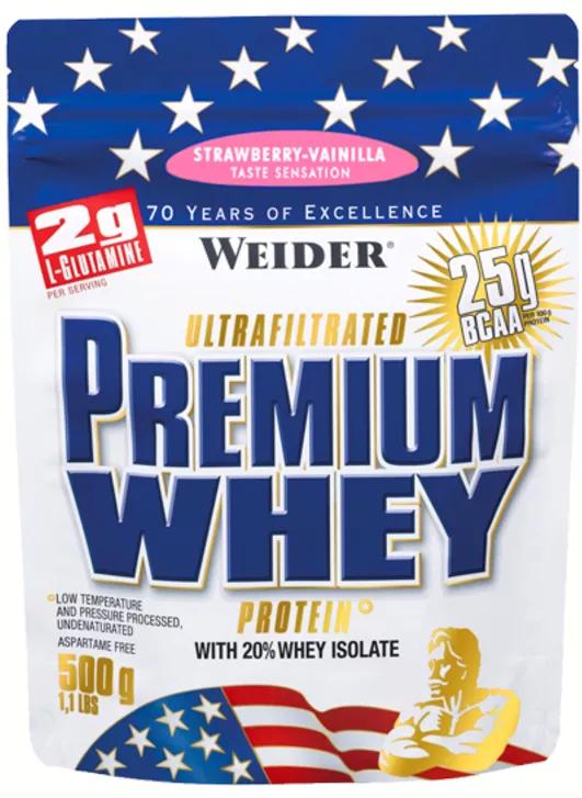 Weider Proteínas Premium Whey Fresa-Vainilla 500 gr