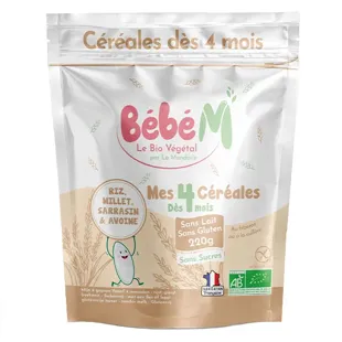 Bébé M Cereali & Frutta +6m Bio 400g
