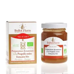 Ballot-Flurin Miel de Cure Préparation Dynamisée à la Propolis Noire Française Bio 125g