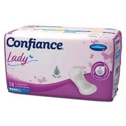 Hartmann Confiance Lady Protections Anatomiques à l'Aloe Vera 4 Gouttes 14 unités