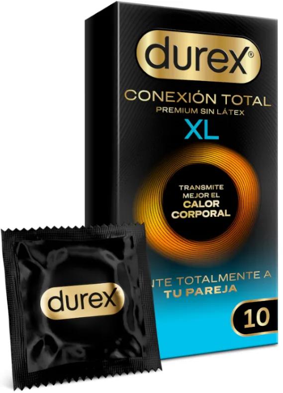 Préservatif ultra fin sans latex Durex Total Connection XL 10 pièces