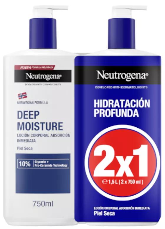 Neutrogena Lozione Corpo Idratazione Profonda 2x750 ml