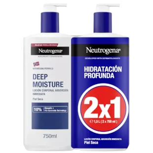 NEUTROGENA Lichaam Droge Huid Blauw 750 ml +750 ml DUPLO BLAUW