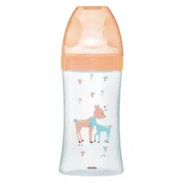 Dodie Biberon Sensation+ Anti-Coliques en Verre +0m Beige Biche 270ml