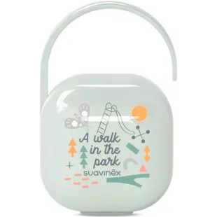Suavinex Portachupetes con Asita Flexible para Colgar Walk Verde