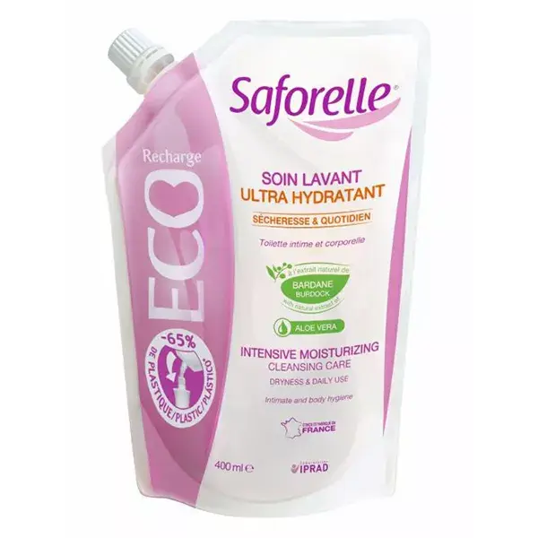 Saforelle Soin & Hygiène Soin Lavant Ultra Hydratant Eco Recharge 400ml