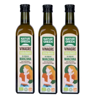 NaturGreen Organic Unfiltered Apple Cider Vinegar 3x500ml