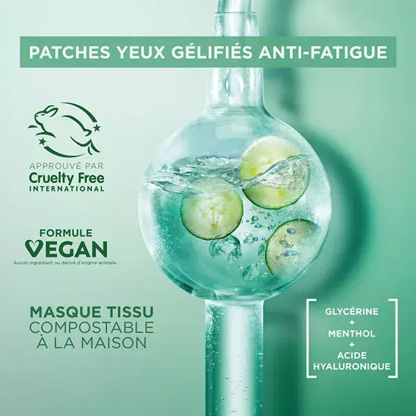 Garnier Skin Active Masque Tissu Gélifié Anti-Fatigue Hyaluron Cryo Jelly 27g