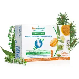 Puressentiel Respiratoire Pastilles 3 Miels Aromatiques 18 pastilles