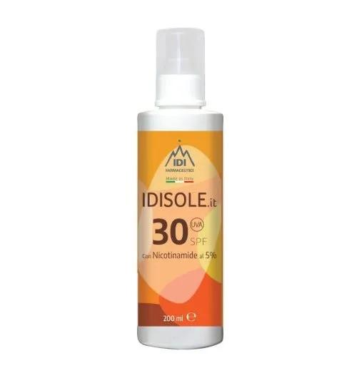 Idisole-IT Latte Solare Anti-Invecchiamento Spf 30 Protezione Solare Alta 200 Ml