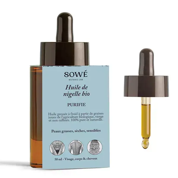 Sowé Huile Pure de Nigelle Bio Préssée à Froid 50ml