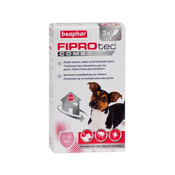 Beaphar FiproTec Combo Perros Pequeños 2-10 kg 3 pipetas