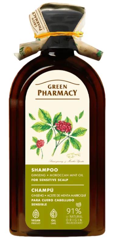 Greenpharmacy Ginseng Shampoo für fettige Wurzeln und trockene Enden, 350 ml