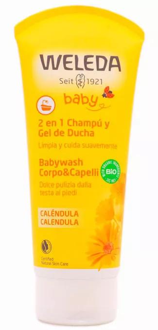 Weleda Champú y Gel de Ducha de Caléndula Bebé 200 ml