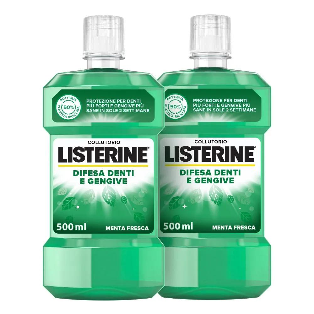 Listerine Difesa Denti e Gengive Collutorio BIPACCO 2X500 ml