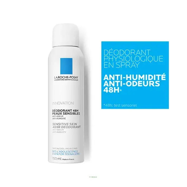 La Roche Posay Déodorant 48h Spray Peaux Sensibles 150ml