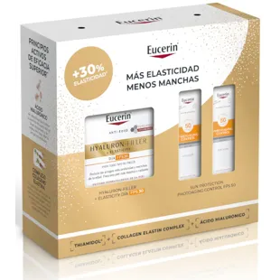 Eucerin Hyaluron-Filler Elasticity Day FPS 30 50 ml + 2 Minis Controlo de Fotoenvelhecimento FPS 50+
